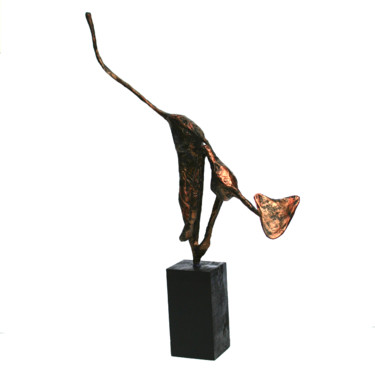 Sculpture titled "Sculpture chat en p…" by Vanessa Renoux, Original Artwork, Paper