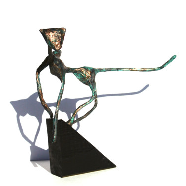Sculpture intitulée "Sculpture de chat a…" par Vanessa Renoux, Œuvre d'art originale, Papier