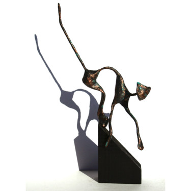 Sculpture titled "Sculpture de chat e…" by Vanessa Renoux, Original Artwork, Paper