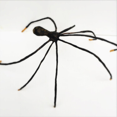 Escultura titulada "Araignée, fines pat…" por Vanessa Renoux, Obra de arte original, Papel