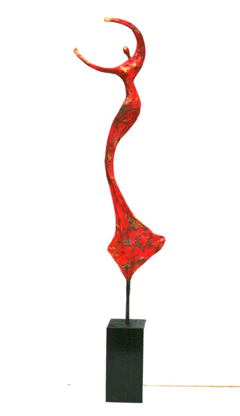 Sculpture intitulée "Grande danseuse lon…" par Vanessa Renoux, Œuvre d'art originale, Papier