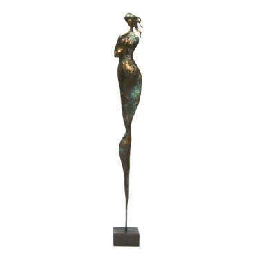 Escultura intitulada "Sculpture femme lon…" por Vanessa Renoux, Obras de arte originais, Papel