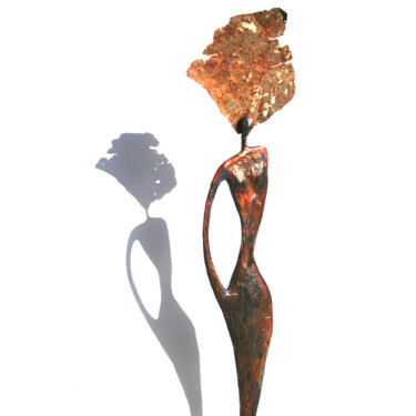 Sculpture intitulée "Déesse coiffée" par Vanessa Renoux, Œuvre d'art originale, Papier
