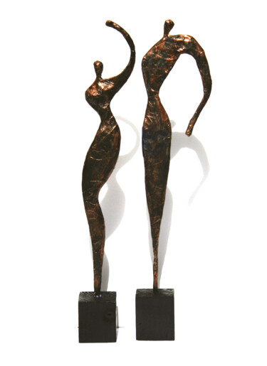 Sculpture titled "Couple amoureux, 2…" by Vanessa Renoux, Original Artwork, Paper