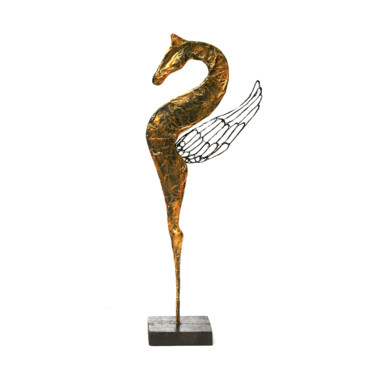 Скульптура под названием "Pégase, torse de ch…" - Vanessa Renoux, Подлинное произведение искусства, Бумага