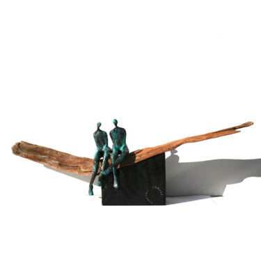Скульптура под названием "Pont des Amours, Co…" - Vanessa Renoux, Подлинное произведение искусства, Бумага
