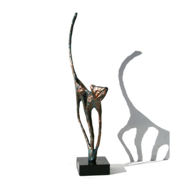 Sculpture titled "Sculpture de chat,…" by Vanessa Renoux, Original Artwork, Paper