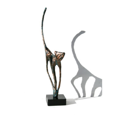 Rzeźba zatytułowany „Sculpture de chat,…” autorstwa Vanessa Renoux, Oryginalna praca, Papier