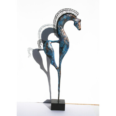 Скульптура под названием "Sculpture cheval, s…" - Vanessa Renoux, Подлинное произведение искусства, Бумага