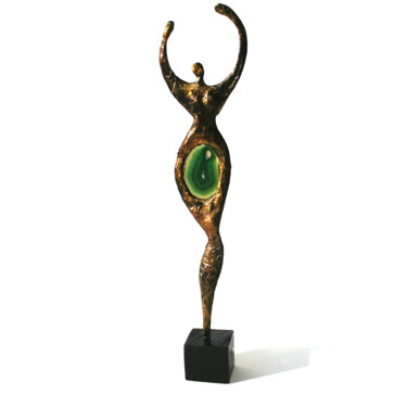 Skulptur mit dem Titel "Femme élancée avec…" von Vanessa Renoux, Original-Kunstwerk, Stein