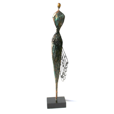 Sculpture intitulée "Danseuse de papier…" par Vanessa Renoux, Œuvre d'art originale, Papier