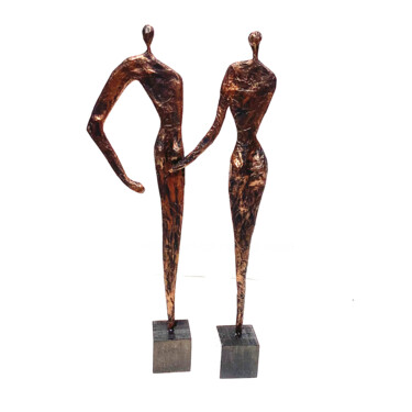 Escultura titulada ""Main sur les fesse…" por Vanessa Renoux, Obra de arte original, Papel