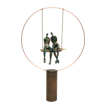 Rzeźba zatytułowany „Tubular Swing, scul…” autorstwa Vanessa Renoux, Oryginalna praca, Papier