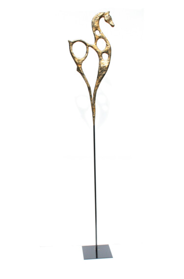 Sculpture titled "Sculpture grand che…" by Vanessa Renoux, Original Artwork, Metals