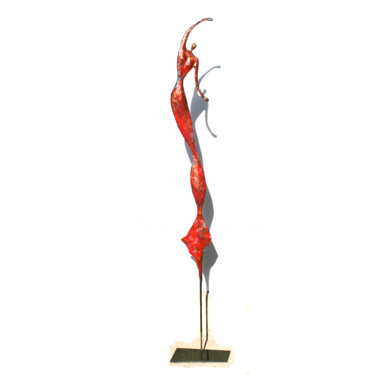 Sculpture titled "Sculpture danseuse…" by Vanessa Renoux, Original Artwork, Metals