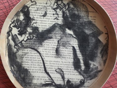 Рисунок под названием "croquis 4" - Vanessa Taverne, Подлинное произведение искусства, Древесный уголь