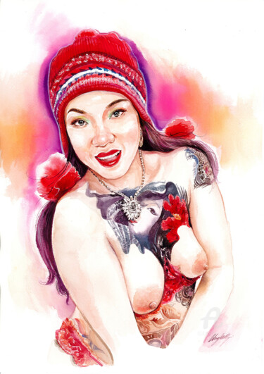 Painting titled "Shine out loud seri…" by Vanessa Chyi, Original Artwork, Watercolor