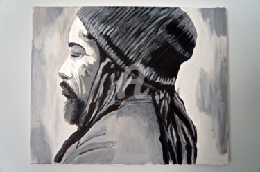 Painting titled "Rasta meditation 2…" by Vaness'Art, Original Artwork, Acrylic