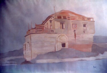 Painting titled "Old house in Dbaieh…" by Vani Ghougassian, Original Artwork