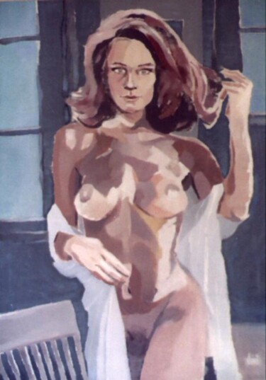 Pintura intitulada "Nude 01" por Vani Ghougassian, Obras de arte originais