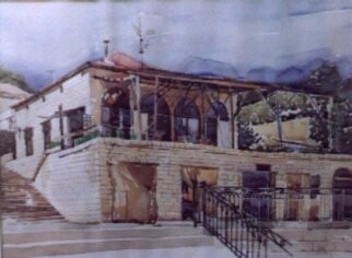 Painting titled "House in Deir El Ka…" by Vani Ghougassian, Original Artwork