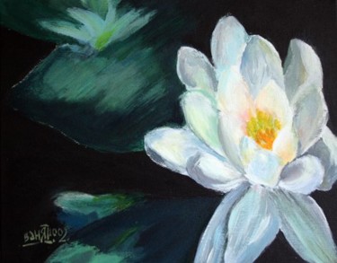 Painting titled "Lotus" by Vania, Original Artwork