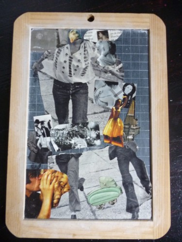 Collagen mit dem Titel "Ardoise" von Vanitas-Editions, Original-Kunstwerk