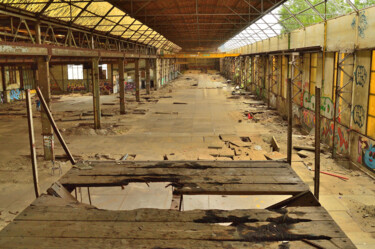 Fotografia intitulada "Abandoned factory 03" por Vanja Rosenthal, Obras de arte originais, Fotografia digital