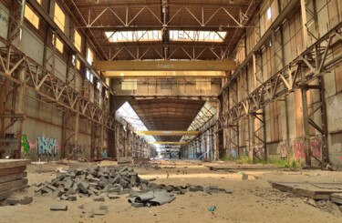 Fotografia intitolato "Abandoned factory 04" da Vanja Rosenthal, Opera d'arte originale, Fotografia digitale