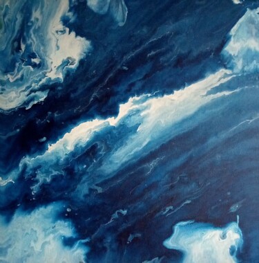 Pintura intitulada "Clouds" por Vanja Zanze, Obras de arte originais, Acrílico