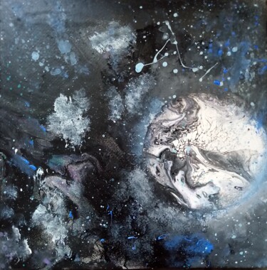 Картина под названием "Space" - Vanja Zanze, Подлинное произведение искусства, Акрил
