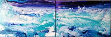 Malerei mit dem Titel "Ocean" von Vanja Zanze, Original-Kunstwerk, Acryl