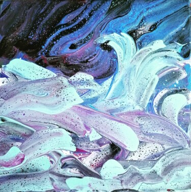 Картина под названием "Restless Sea" - Vanja Zanze, Подлинное произведение искусства, Акрил
