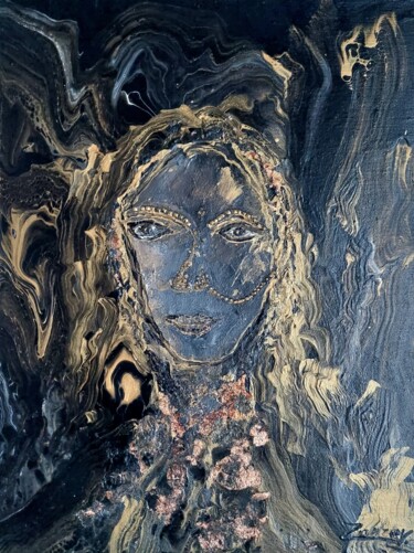 Ζωγραφική με τίτλο "Woman" από Vanja Zanze, Αυθεντικά έργα τέχνης, Ακρυλικό