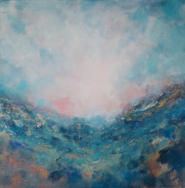 Malarstwo zatytułowany „Sky and sea” autorstwa Vanja Zanze, Oryginalna praca, Akryl