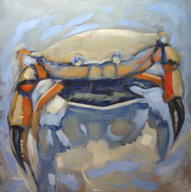 Painting titled "Le p'tit crabe aux…" by Pierre Vanmansart, Original Artwork, Acrylic