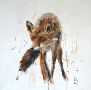 Pittura intitolato "Fox.jpg" da Vanni Boaretto, Opera d'arte originale, Acrilico