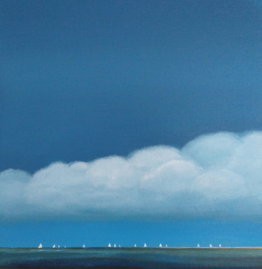 Painting titled "Eastern Scheldt Reg…" by Nelly Van Nieuwenhuijzen, Original Artwork, Acrylic