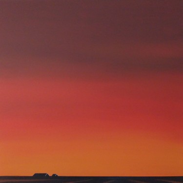 Pintura intitulada "Twilight in the pol…" por Nelly Van Nieuwenhuijzen, Obras de arte originais, Acrílico Montado em Armação…
