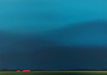 Pintura titulada "The last light befo…" por Nelly Van Nieuwenhuijzen, Obra de arte original, Acrílico Montado en Bastidor de…