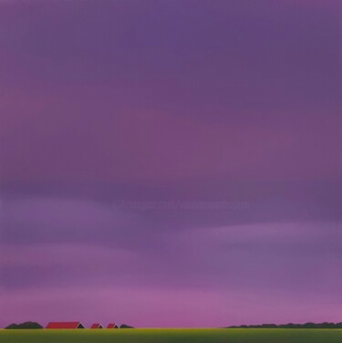 Pintura intitulada "Dawn (November)" por Nelly Van Nieuwenhuijzen, Obras de arte originais, Acrílico Montado em Armação em m…