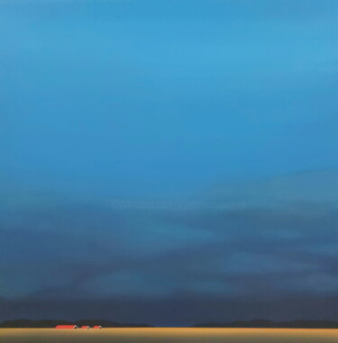 Картина под названием "The last sun rays o…" - Nelly Van Nieuwenhuijzen, Подлинное произведение искусства, Акрил Установлен…
