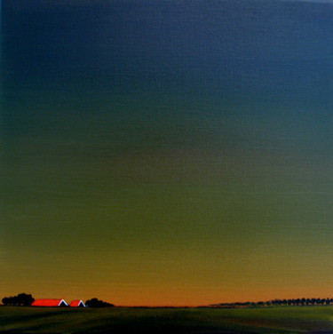 Painting titled "Twilight" by Nelly Van Nieuwenhuijzen, Original Artwork, Acrylic