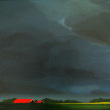 Painting titled "Yesterday evening" by Nelly Van Nieuwenhuijzen, Original Artwork, Acrylic