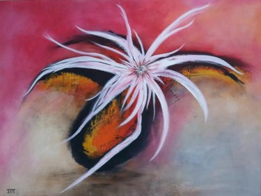 Painting titled "Flower of the air" by Vasiliki Polizogopoulou, Original Artwork, Acrylic