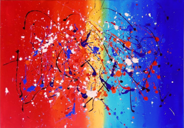 Painting titled "Rainbow" by Vasiliki Polizogopoulou, Original Artwork, Acrylic