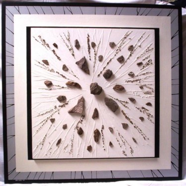 Schilderij getiteld "Big Bang" door Marie Claire Van Raes, Origineel Kunstwerk