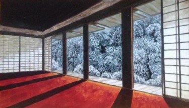 Pintura intitulada "Japon.jpg" por Vanstab, Obras de arte originais, Óleo