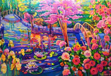Painting titled "A special Place" by Vanya Georgieva, Original Artwork, Oil Mounted on Wood Stretcher frame