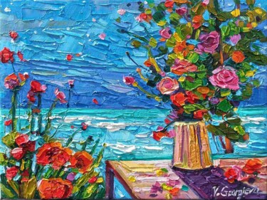 Картина под названием "Dreaming" - Vanya Georgieva, Подлинное произведение искусства, Масло Установлен на Деревянная рама дл…